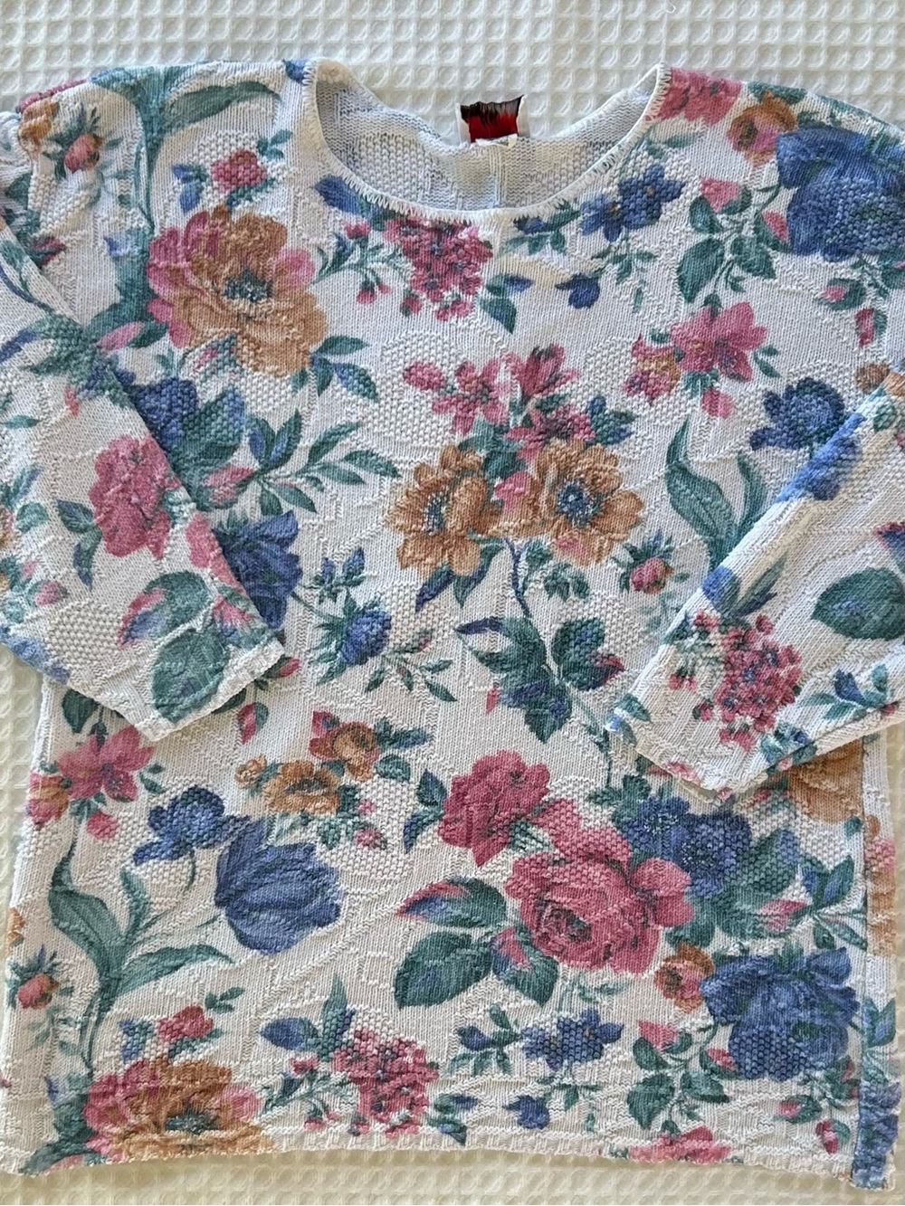 Vintage Floral Sweater Flowers Cottagecore Grandmacore